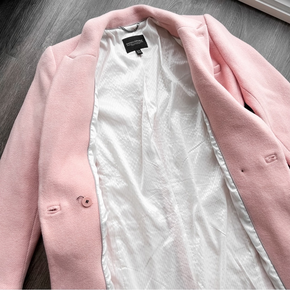 Banana Republic light pink wool coat - Picture 5 of 12